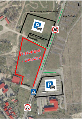 parkpl tze festwiese dieskau